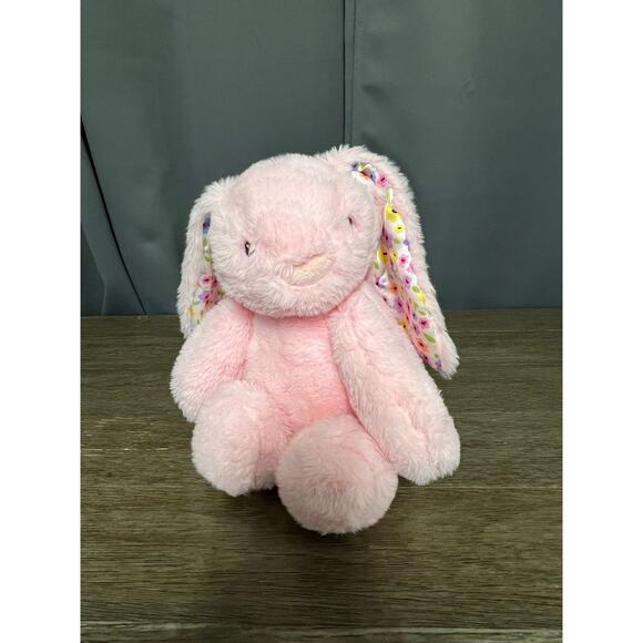 Spark Create Imagine Pink Bunny with Floral Ears Plush - Picture 1 of 5